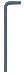 Imbusový L-klíč HEX s rovným zakončením, 1,5mm Imbusový L-klíč HEX s rovným zakončením, 1,5mm